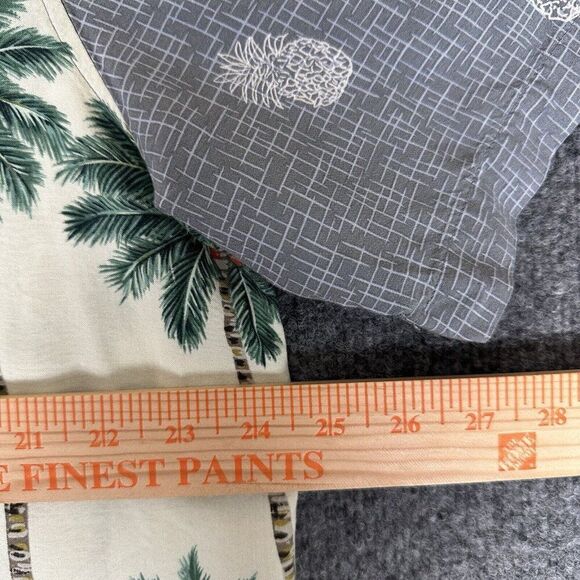 Batck Bay Hawaiian Shirt Mens XL Rayon Palm Trees Pineapple Short Sleeve Adult - Picture 4 of 5